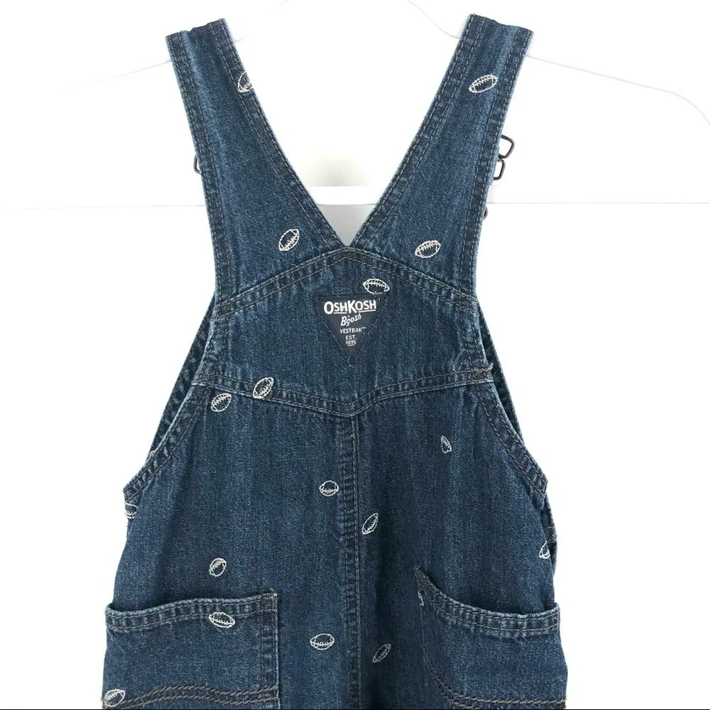OSHKOSH B’GOSH Size 2T Football Overalls